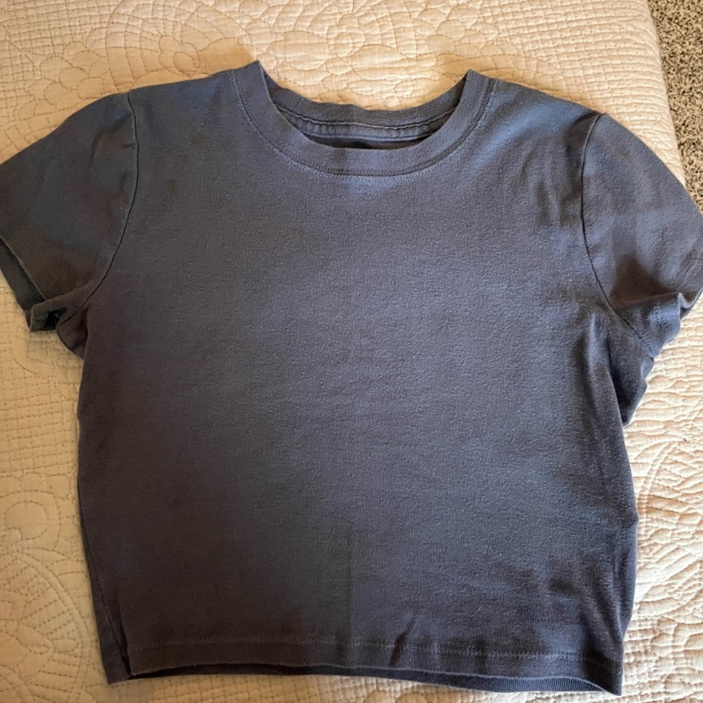 Hollister faded blue Baby Tee